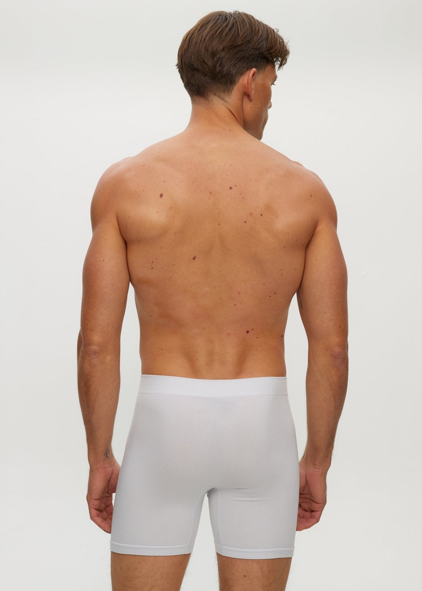 Men Seamless Cheeky Long Boxer