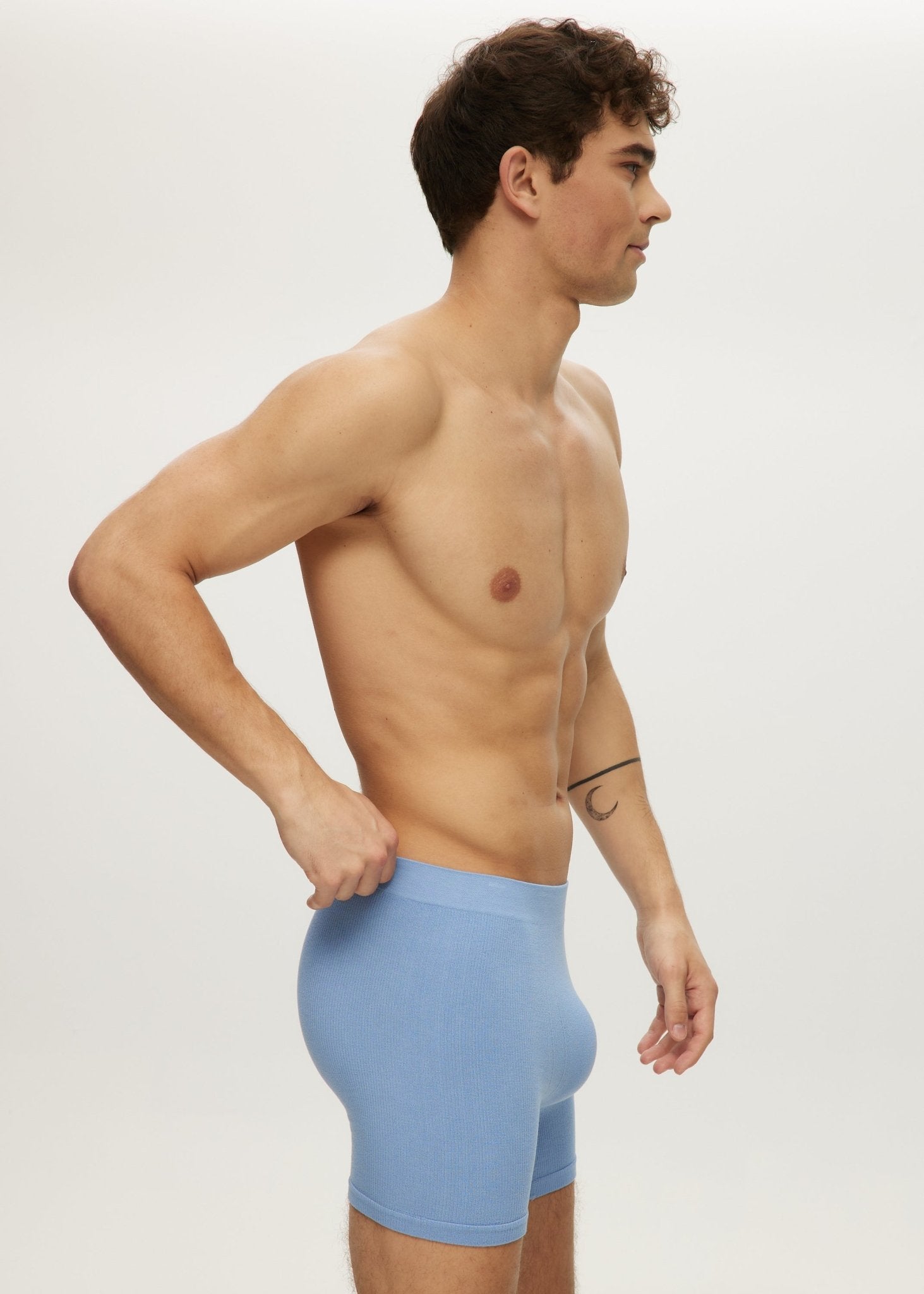 Men Seamless Waffle Short Boxer - Bamboo Underwear