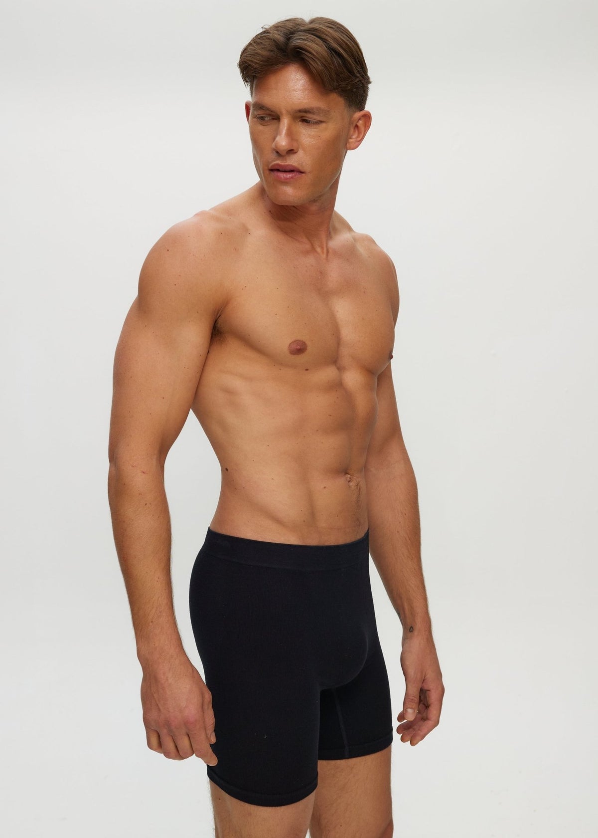 Men Seamless Rib Long Boxer – Bamboo Underwear