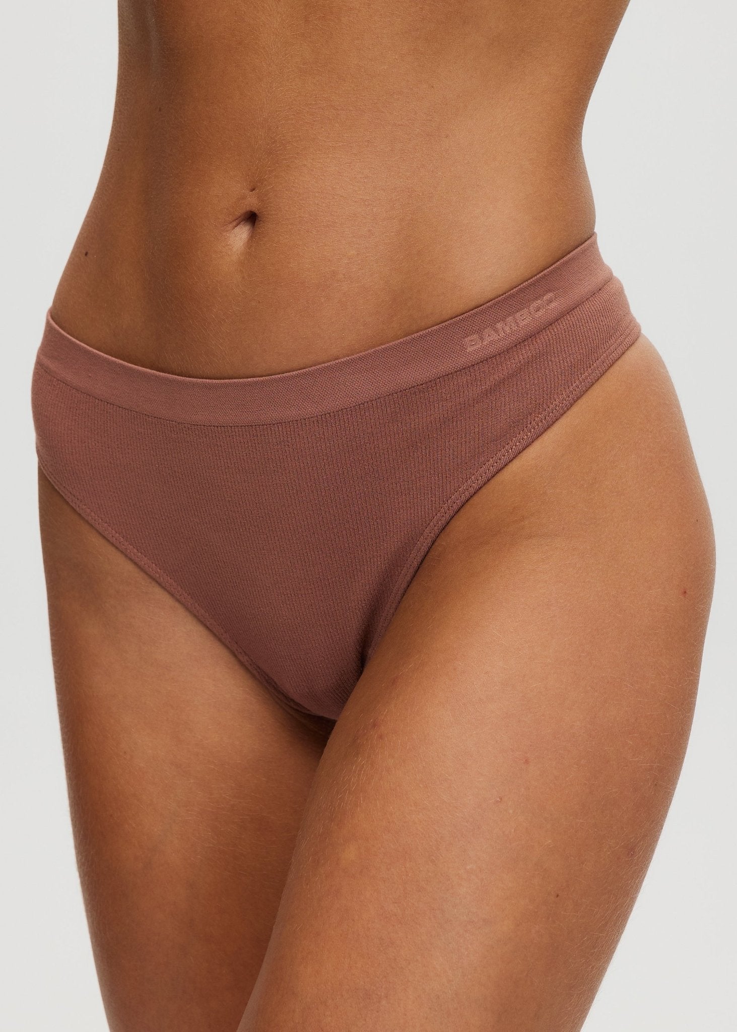 Seamless Rib Thong - Bamboo Underwear