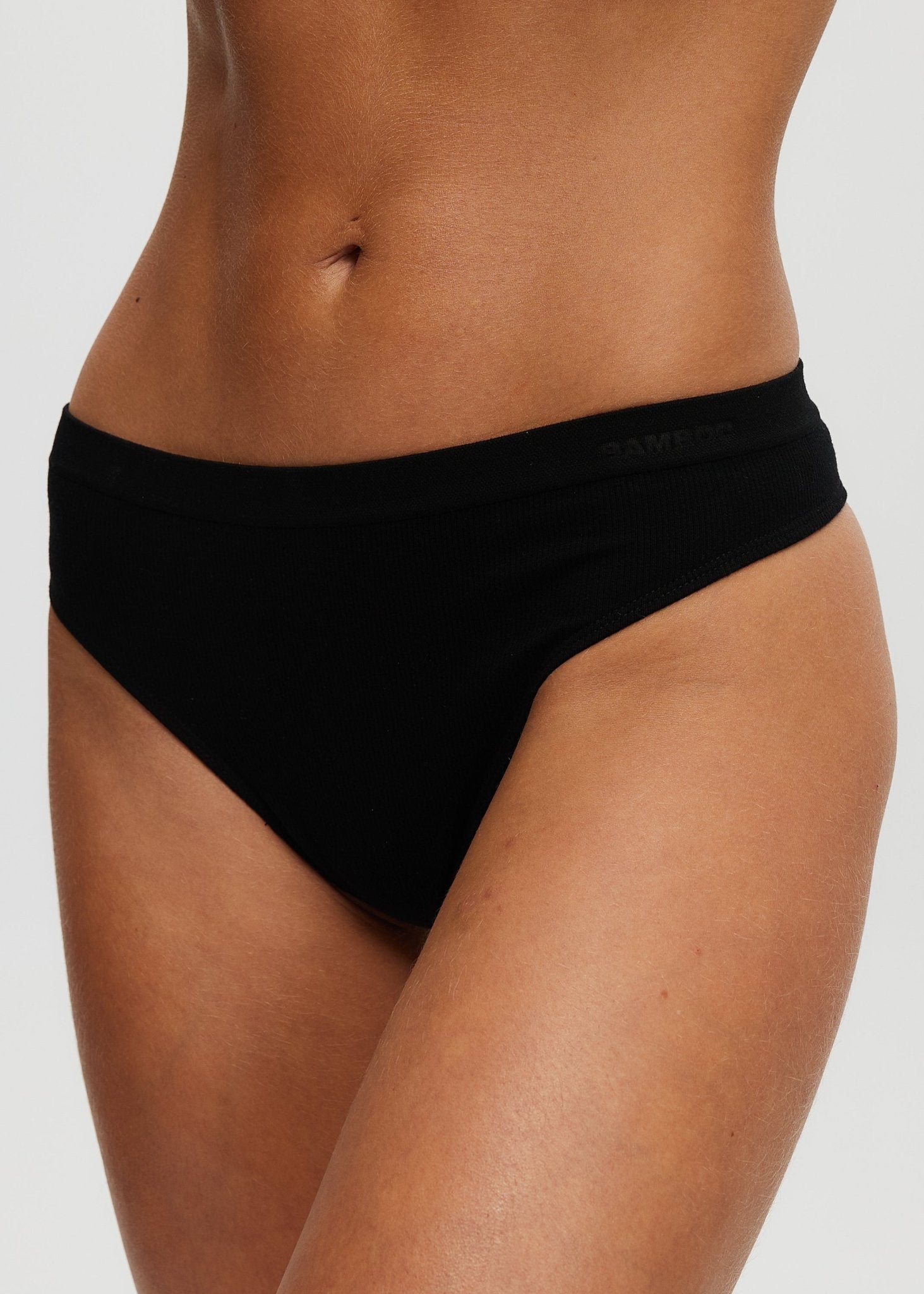 Seamless Rib Thong - Bamboo Underwear