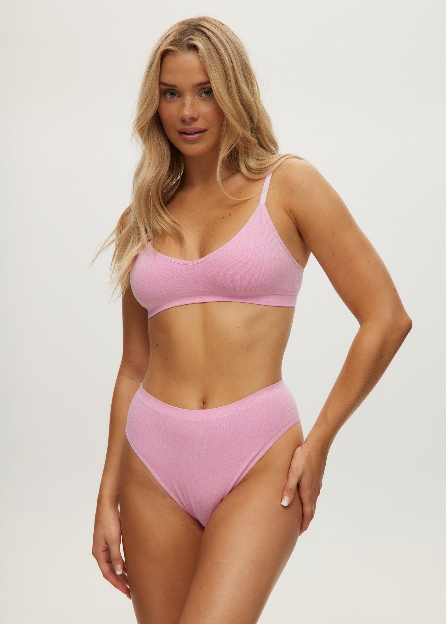 Seamless Waffle Cheeky Brief - Bamboo Underwear