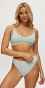 Seamless Waffle Sweetheart Bralette - Bamboo Underwear