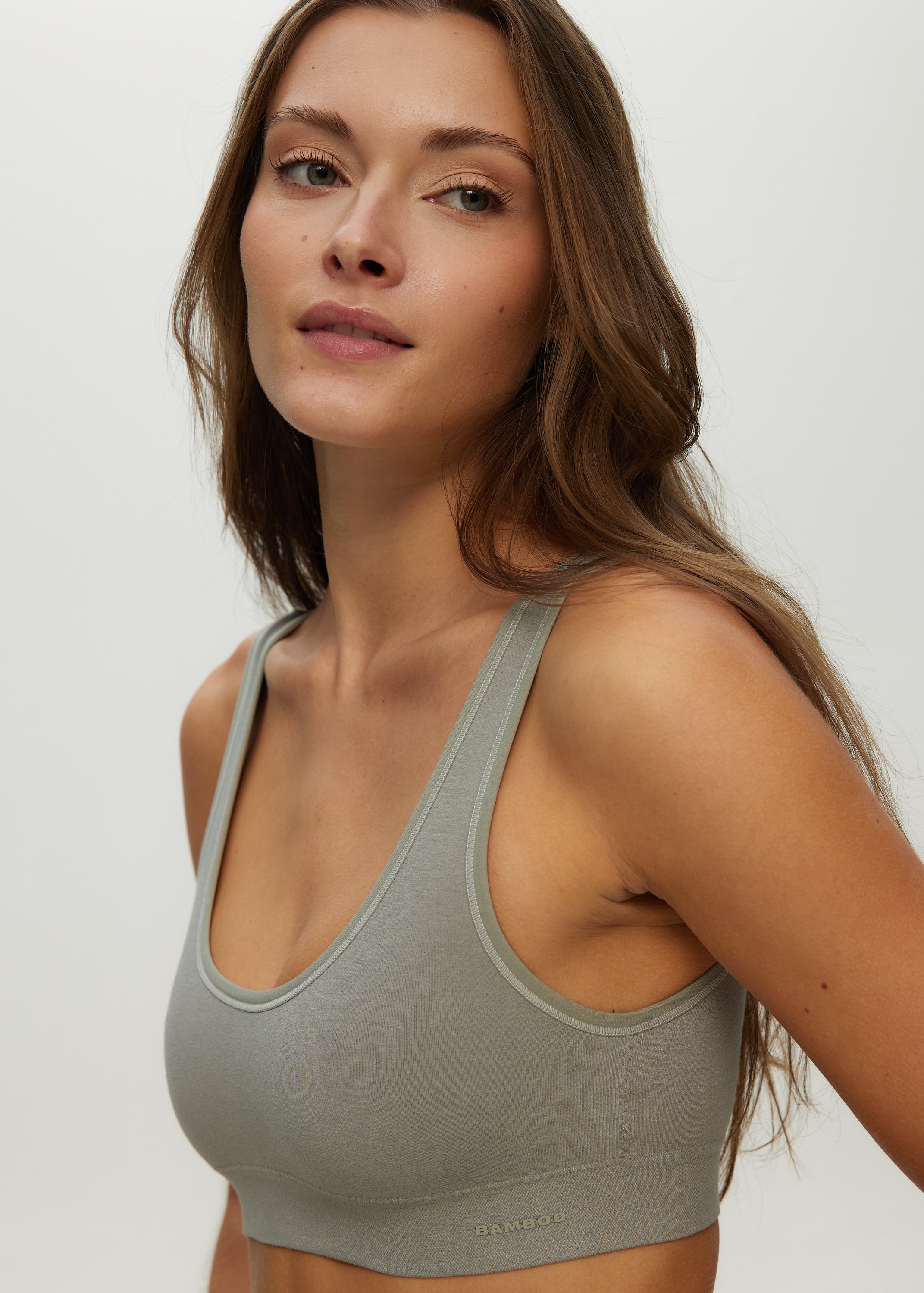 Seamless Scoop Neck Bralette