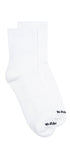 Unisex White Ankle Socks - Bamboo Underwear