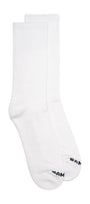 Unisex White Crew Socks - Bamboo Underwear