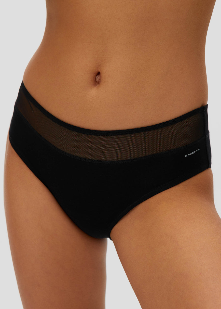 Hiphugger with Mesh – Bamboo Underwear