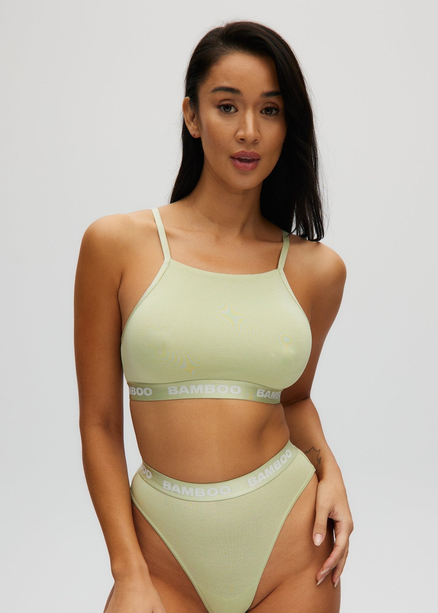 Halter High Neck Bralette - Bamboo Underwear