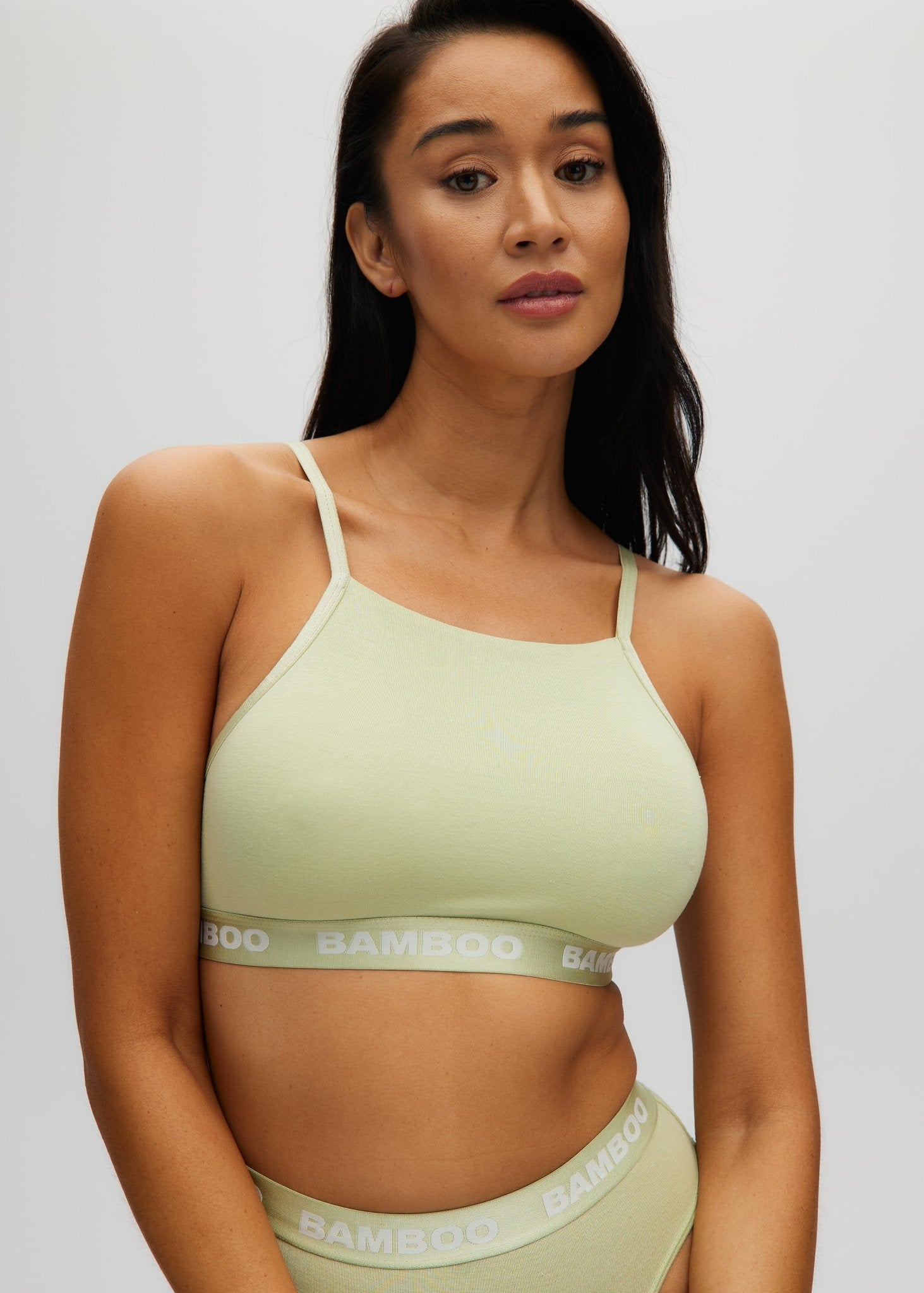 Halter High Neck Bralette - Bamboo Underwear