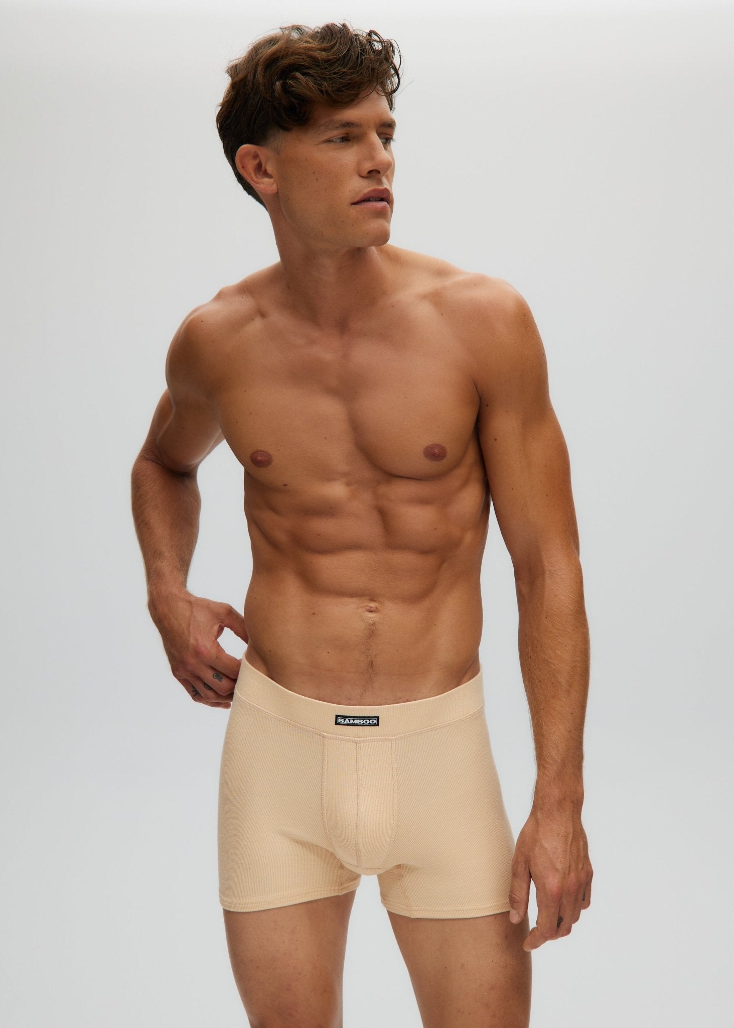 Rib Men Boxer 4" - Bamboo Underwear