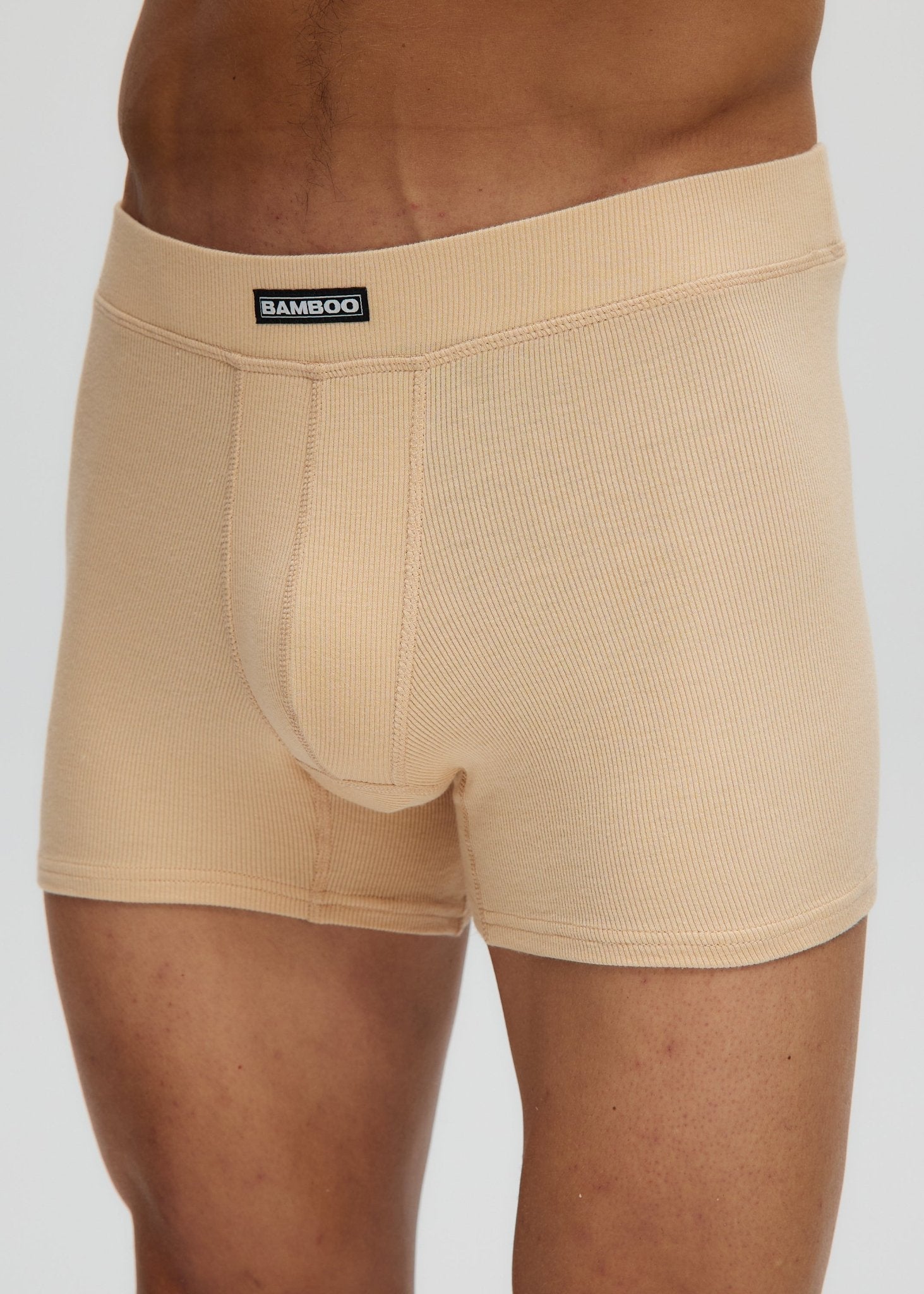 Rib Men Boxer 4" - Bamboo Underwear