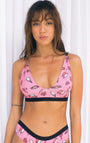 Printed Defined Bralette - Bamboo Underwear