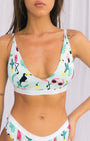 Printed Defined Bralette - Bamboo Underwear