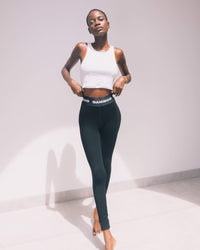 Women's Bamboo Black High-Waisted Ultra Soft Leggings – SALT Leisure Wear