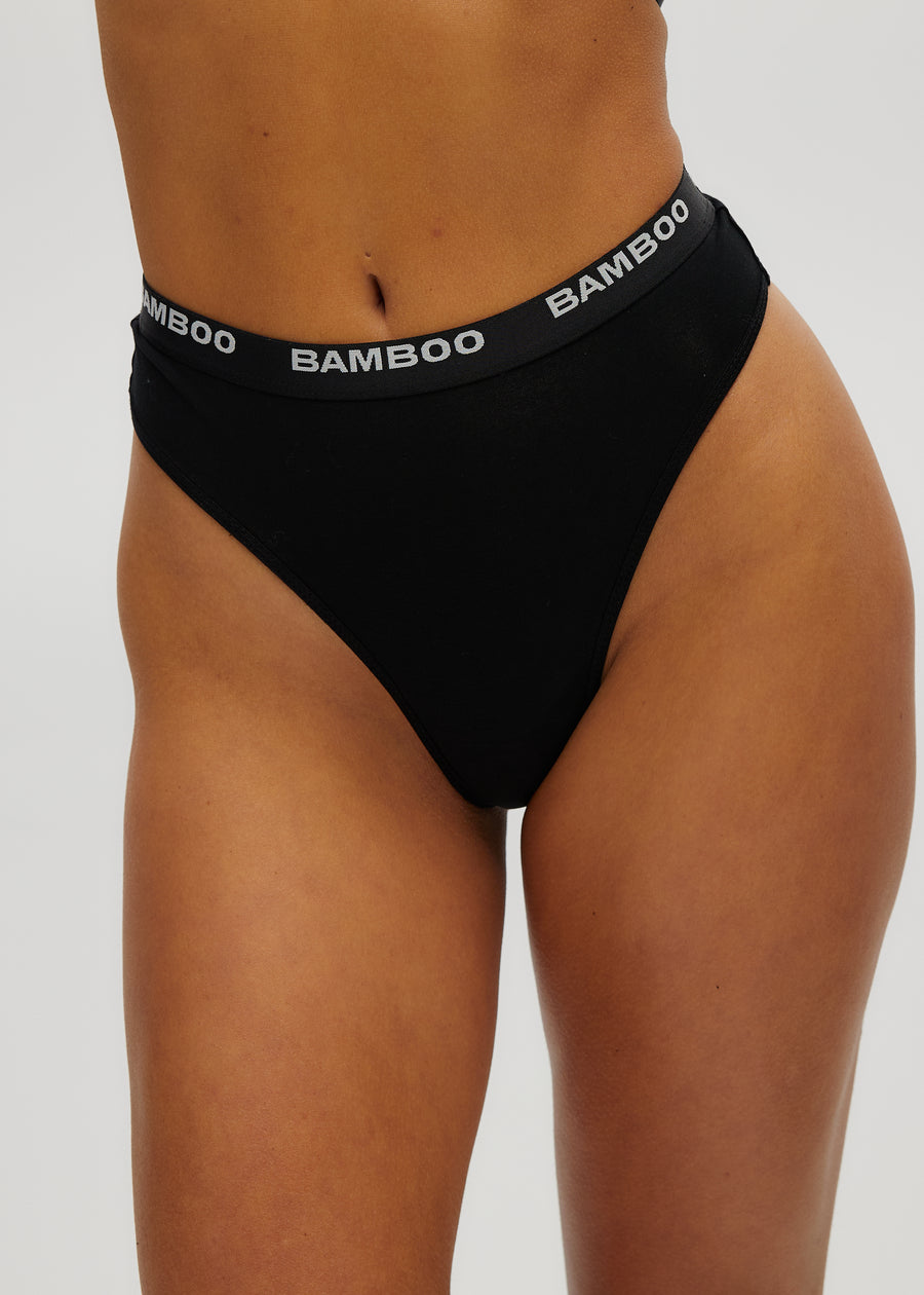High Waisted Thong – Bamboo Underwear