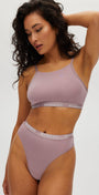High Neck Bralette - Bamboo Underwear