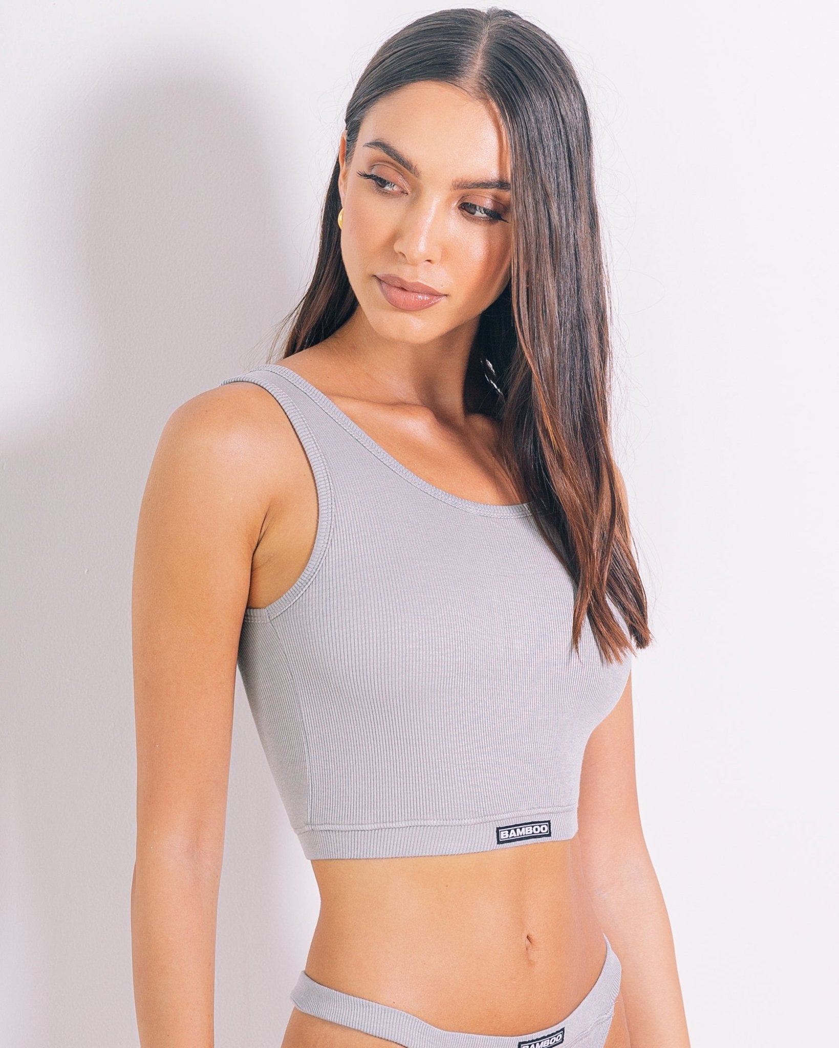 Rib Bralette Crop Top - Bamboo Underwear