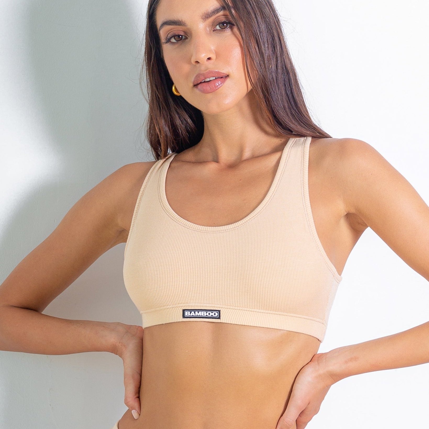 Rib Sport Bra - Bamboo Underwear