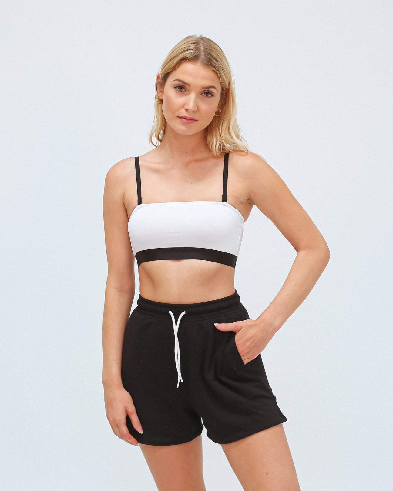 All Black Convertible Bandeau Bra - Bamboo Underwear